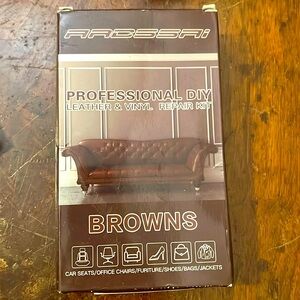 Arcssai Professional DIY Leather & Vinyl Repair Kit (Brown)